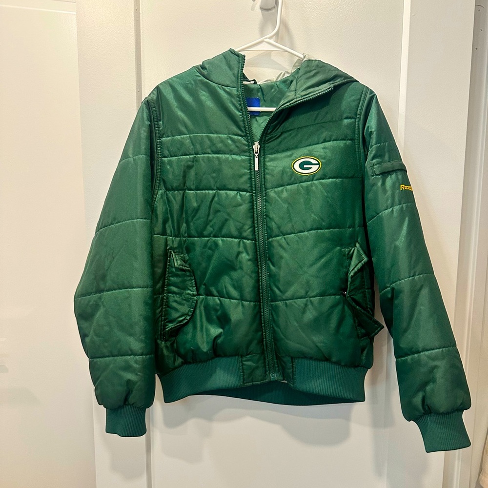 Reebok Green Puffer Jacket